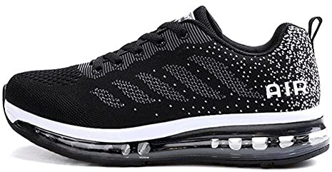 Baskets Homme Femme Chaussures de Course Sport Unisexe Sneakers Gym Fitness Multicolore Respirante Shoes(833-BK35)