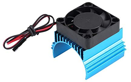 RC Cooling Fin, Universal RC Motor Cooling Fin Set Heat Sink with Fan for 1/10 RC Car 4074/4274/1515 Motor RC Replacement Part