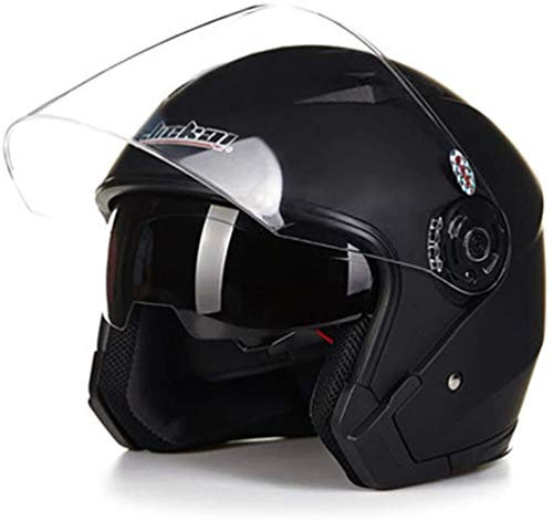 Motorrad-Jethelm Capacete Para Motocicleta Cascos Para Moto Racing Motorrad-Vintage-Helme mit Doppelscheiben-Schutzhelm