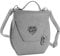 dressforfun 900652 Damen Trachten Handtasche Herzmadl, Schicke Trachtenhandtasche in Lederoptik (Grau | Nr. 303273)