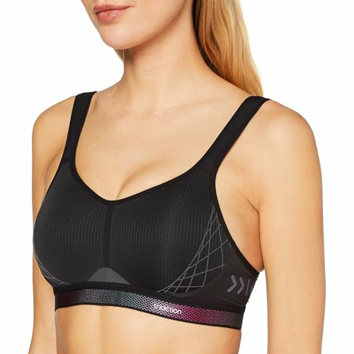 Triumph Damen Sport-BH Triaction Cardio Flow P EX, ohne Bügel, Gepolstert, 75C, Schwarz