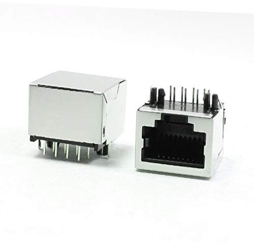 New Lon0167 CAT5 / Vorgestellt 5e / 6 zuverlässige Wirksamkeit Computer LAN 8P8C RJ45 Leiterplattenbuchsen Buchsenleisten 5 Stck(id:817 6f 02 3d6)