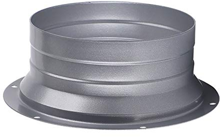 AZITICY Verbinder Lüftungsrohr Rundkanal Rohr Anschlussflansch - 100mm Lüftungsanlage Kanal Verbindungsstück aus Metall Wandflansch Montage Rundrohr für Lüftungssysteme (Modell C / 100mm)