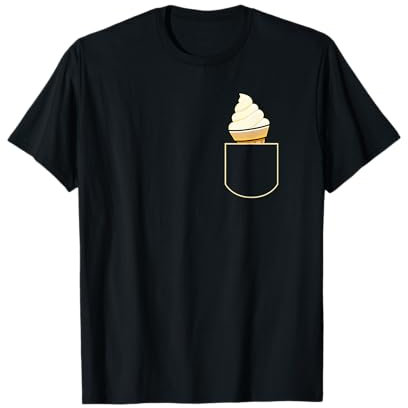 Lustige Eiscreme In der Tasche Geschenk Eis Tüte Pocket T-Shirt