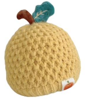 UKKO Beanie Winter-Kinderhut, Kürbis-Warmer Hut, Handgemachte Junge Gestrickte Hut-B