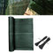 UISEBRT Brise-vue de tennis, brise-vue en tissu PEHD 150 g/m², filet d'ombrage, protection contre le vent, protection solaire, avec serre-câbles, 1,8 x 10 m, vert