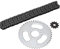 SPYMINNPOO T8F Kettenrad Set, T8F Vorderes und Hinteres Kettenrad Ersatz Hochleistungs T8F Getriebe Kettensatz Ersatzzubehör für Modifizierte Mini-Motorräder Karts, ATVs