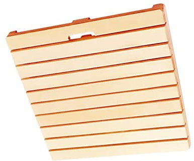 KDDEON Rechteckige Badematte aus Holz,Badematte aus Bambus-Entenbrett,Badematte aus Holz,Badezimmerzubehör,Mehrzweck-Bambusmatte,für den Innen- oder Außenbereich (70x70cm/28x28in)