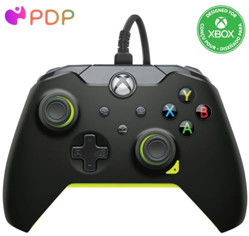 PDP Wired mando Electric Black for Xbox Series X|S|One, Gamepad, Officially Licensed