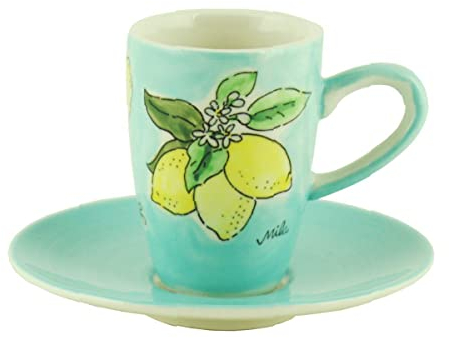 Mila Keramik Espresso-Tasse mit Untere Tutto Limone | MI-88251