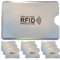 Étui Protection Carte bancaire sans Contact Rigide, Lot de 10 Housses Pochettes Anti RFID NFC pour Carte de crédit, Carte Bleue, CB Blocage RFID (10 Pack Minuscule Brillant)