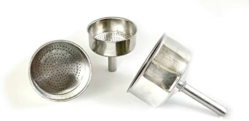 Tredoni Imbuto in Alluminio -Sostituzione- Misura 14 Tazze Caffettiera Espresso in Alluminio Moka Express- 8,6cm (14 Tazze)