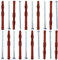 AERZETIX - C65003 - Set di 10 tasselli 10x140mm per mattoni forati/cemento cellulare + 10 viti Ø7x140mm a testa esagonale - in nylon/metallo - fissaggio materiali cavi lavoro costruzione perforazione