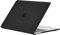 EooCoo Hülle kompatibel mit MacBook Pro 13 Zoll M2 M1 A2338 A2251 A2289 A2159 A1989 A1706, erschienen 2022-2017, Hartschalen-Schutzhülle aus mattem Kunststoff, Schwarz