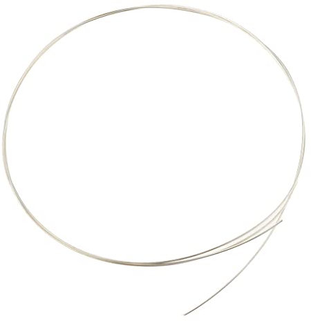 misppro Alambre de cuentas medio duro de plata 925 pura para hacer joyas de 0,8/1 mm 20/18 Ga. - 0,8 mm