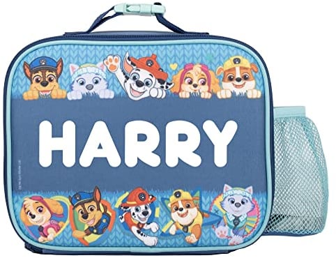 Paw Patrol Personalisierte Lunchtasche für Kinder – Isolierte Schul-Lunchbox für Jungen & Mädchen Kindergarten
