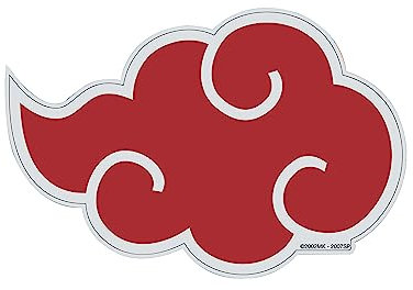 Ata-Boy Naruto Akatsuki Wolken, 10,2 cm, farbiger Aufkleber