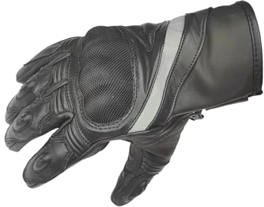 VlaMiTex M100 Motorrad Leder Handschuhe (M - M113)
