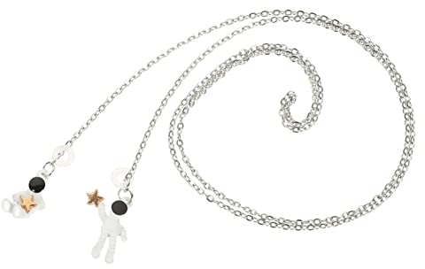 Pencil Sleeve Paper Headphone Strap -lost Earphone Chain Stainless Steel Major White Bracket Chain Earphone Chain Sports Earbuds, B1444K11UMW0BQ