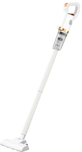 Cryfokt Aspiradora Inalámbrica, Aspiradora de Varilla Silenciosa 2 en 1 con Cepillo para Piso, Aspiradora de Mano Vertical Potente Recargable para el Hogar, Pisos de Madera, Alfombras,