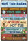 CREATCABIN Metallschild Für Badezimmer,Vintage,Retro-Regeln,Wandmontage,Dekoration,Kunst,Wandbild,Zum Aufhängen,Eisengemälde Für Zuhause,Bar,Garten,Kneipe,Küche,Wohnzimmer,Büro,Garage,Poster,30x20cm
