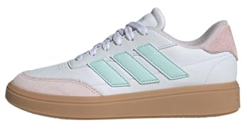 adidas Courtblock Leder Turnschuhe weiß