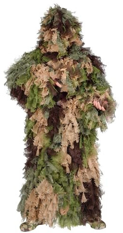 NorthSpoor Ghillie Suit Camouflage Hunting Suit Light Breathable Camouflage Jungle Ghillie Suit Hunting Concealed Festival