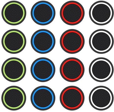 JEYORZY Tappi in Silicone per Joystick Controller: Protezione e Grip Perfetti per PS5, PS4, Xbox 360, PS3-16 Pezzi