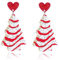 RIXERKOC Ohrringe Weihnachten für Damen Acryl Weihnachtsbaum Ohrringe Xmas Tropfen Baumeln Ohrring Weihnachten Schmuck Geschenk für Frauen Mädchen