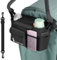 EUIEUT Kinderwagentasche Universal Kinderwagen Buggy Organizer Taschen Wickeltasche Organizer Tasche für Kinderwagen Schwarz Getränkehalter Kinderwagen Buggy Zubehör mit Verstellbarer Schultergurt
