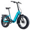 20 Zoll E Bike Cody Fat Bike Leader Fox 7 Gang Elektro Fahrrad 576 Wh RH34 cm Türkis