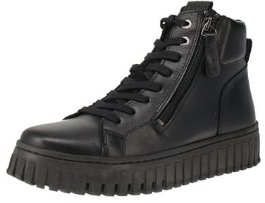 Tamaris Women's Damen Lace Boot Flat 1-25206-43 Ankle, Black (Black Leather), 3.5 UK
