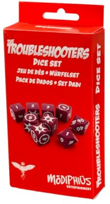 Shadowlands Ediciones Würfel Troubleshooters | Zubehör | Rollenspiel | ab 18 Jahren | ab 3 Spielern | 60-180 Minuten pro Spiel | Spanisch