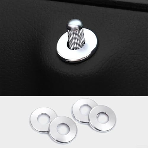 FUBESK Upgrade Your Vehicle's Interior with 4PCS Aluminum Door Lock Pin Covers for Mercedes for Benz