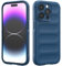 Custodia Compatibile con iPhone 14 Pro Max, Silicone Custodia per Tutto il Corpo, Copertura Antiurto con Fotocamera Protettivo, Cover Morbida al Tatto - Blu Scuro