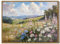 Toile murale encadrée – Impression sur toile – Peinture à l'huile de fleurs sauvages – Décoration esthétique pour chambre à coucher, paysage naturel – 30,5 x 40,6 cm