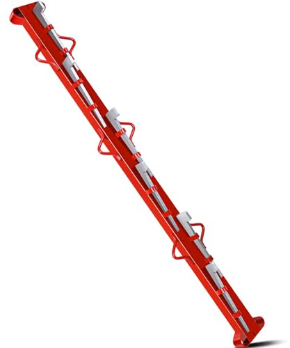 Zwinz 5ft Woven Wire Fence Stretcher Bar with 6 Wedges, Heavy Duty Carbon Steel Fence Stretcher Tool, Wire Stretcher Fence Post for Fixing Fences