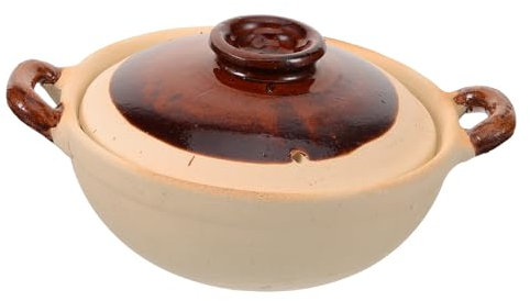 Alipis ollas chinas olla de sopa con tapa Olla de barro japonesa para cocinar. cazuela de cocina cazuela china cazuela de barro olla a la cazuela sopa pequeña Arcilla