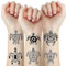 AstraGlam 8 Pièces de Tatouages Temporaires Noir Tribal Maori Animaux marins Tatouages Temporaires Imperméables Autocollants Corporels Hommes Femmes Décorations de Fête Tatouage Factice
