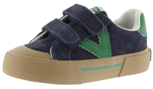 victoria Sneaker Tribu Minimalista 1355100 | Veloursleder & Kontrast-Einsätze & Doppel-Klettverschluss für Kinder Unisex