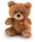 Trudi 51250 Sweet Collection Kleiner Teddy Bär ca. 8 cm, Größe XXS, Stofftier aus weichen Materialien, Plüschtier waschbar, Kuscheltier für Kinder & Babys, Braun