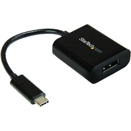 StarTech.com Adaptador USB C a DisplayPort - 4K 60Hz/8K 30Hz - Adaptador Dongle USB Tipo C a DP 1.4 HBR2 - Convertidor Compacto de Vídeo USB-C (DP Alt Mode) para Monitor - Compatible con Thunderbolt 3