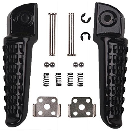 Alamor Moto Repose-Pieds pédale Chevilles pour Kawasaki ZX6R Z750 Z1000