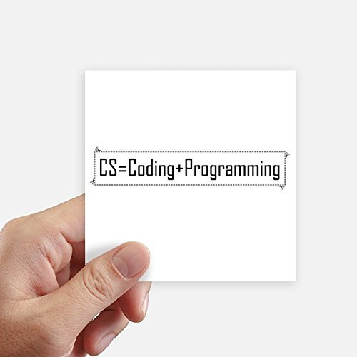 DIYthinker Cs Contains Coding And Programming Square Stickers 10Cm Wall Suitcase Laptop Motobike Decal 8Pcs