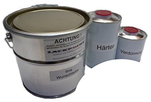 Lackpoint 1 Liter Set 2K Bootslack RAL 9010 Reinweiß Uni kein Klarlack Yachtlack Motorboot