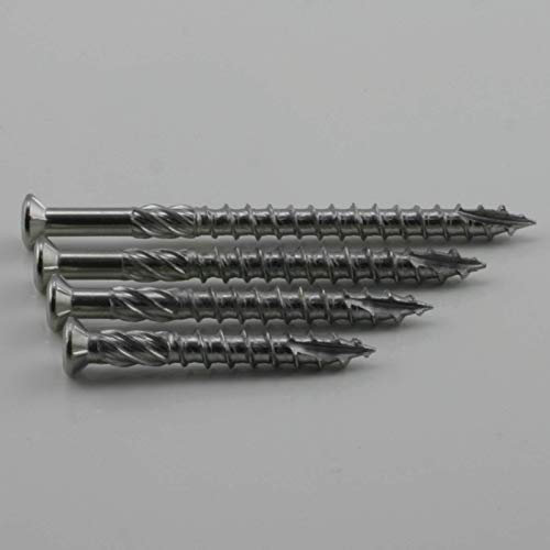 PROFI Edelstahl C1 Terrassenschrauben TORX TX mit CUT-Spitze Terassenschrauben Terassenbauschrauben (100, 5 x 70 mm)