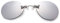 FGRYGF-eyewear Sport-Sonnenbrillen, Vintage Sonnenbrillen, Fashion Clip On Nose Sunglasses Men Vintage Mini Round Sun Glasses Hacker Empire Matrix Morpheus Rimless Sunglasses UV400 Silver