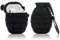 LEWOTE - Custodia in silicone compatibile con Apple Airpods 1&2, design cool, ottimo regalo per bambini e ragazze Granata Nera