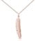 Philip Jones Collier Plume Plaqué Or Rose
