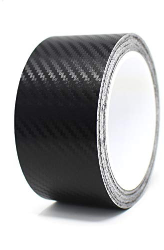 Finest Folia 10 Meter (1,39€/Meter) Zierstreifen Auto Motorrad Boot Modellbau Farbauswahl Dekorstreifen Seitenstreifen Klebestreifen (Carbon Schwarz, 30mm Breite)